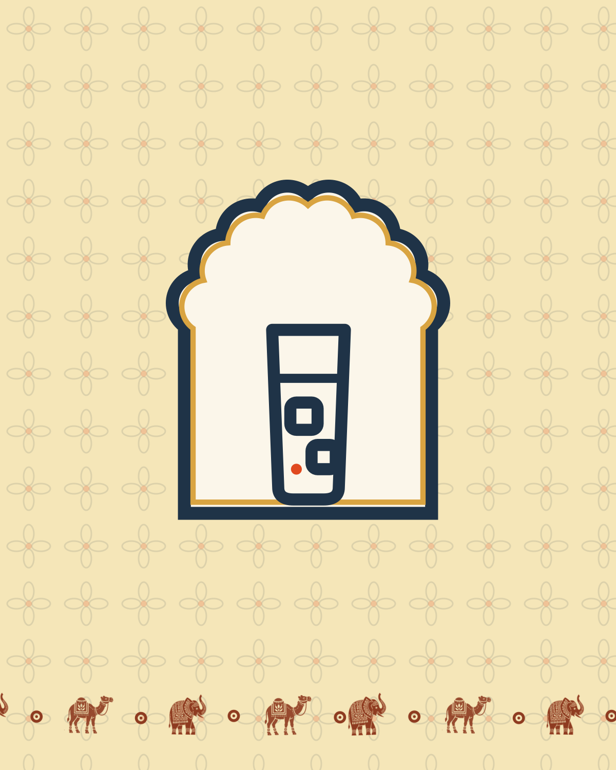 Coffee Tonic — Bawadi café signature, block-print placeholder